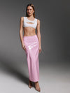 Maxi Maxi Skirt in Pink Patent