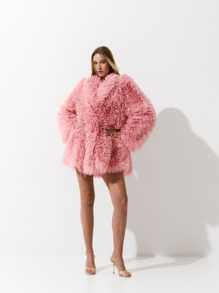 Delight coat in Pink