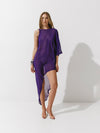 Nightfall dress in Purple silk