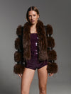 Caterpillar coat in Chestnut