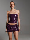 Killa bandeau in Plum Patent