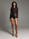 Good Girl Bodysuit in Brown