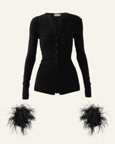 Bundle: Good Girl jumpsuit in Onyx + Cloud Nine cuffs in Onyx – CULTNAKED