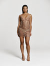 Stardust dress in Champagne